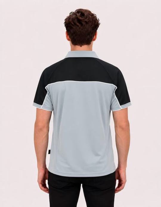 Be Seen Men's Polo Shirt With Contrast Sleeve (The Toucan)