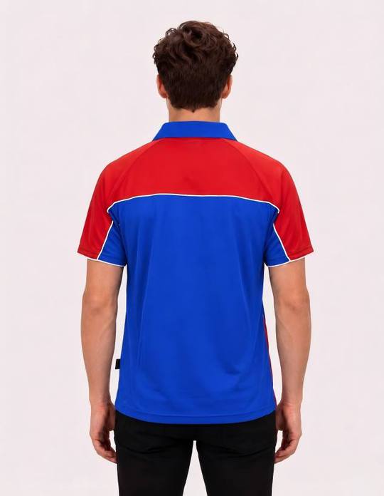 Be Seen Men's Polo Shirt With Contrast Sleeve (The Toucan)-Clearance