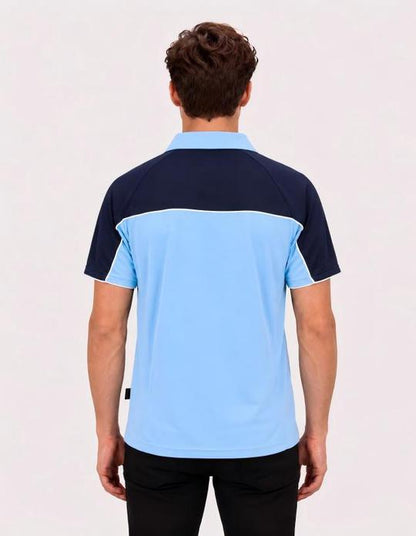 Be Seen Men's Polo Shirt With Contrast Sleeve (The Toucan)-Clearance