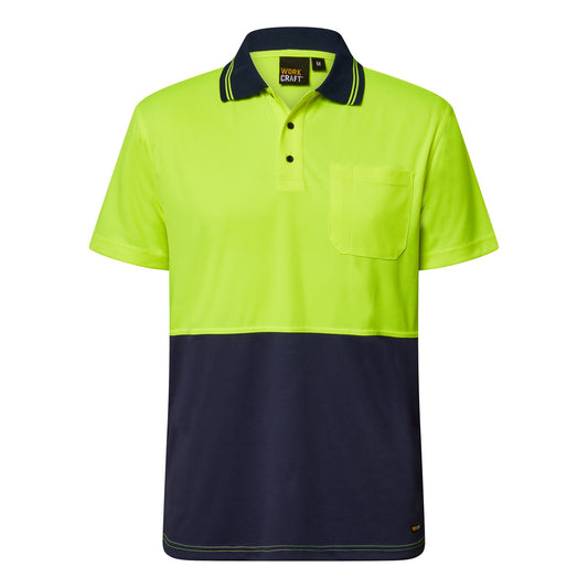 Workcraft Hi Vis Lightweight Polo -ss (WSP208)