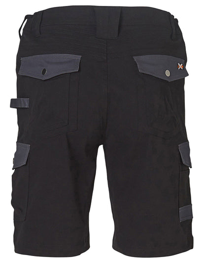 Winning Spirit  Mens Stretch Cargo Work Shorts With Design Panel Treatments (WP23)