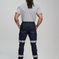 Winning Spirit Unisex Cotton Stretch Drill Cuffed Work Pants With Tapes (WP28HV)