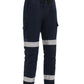 Winning Spirit Unisex Cotton Stretch Drill Cuffed Work Pants With Tapes (WP28HV)