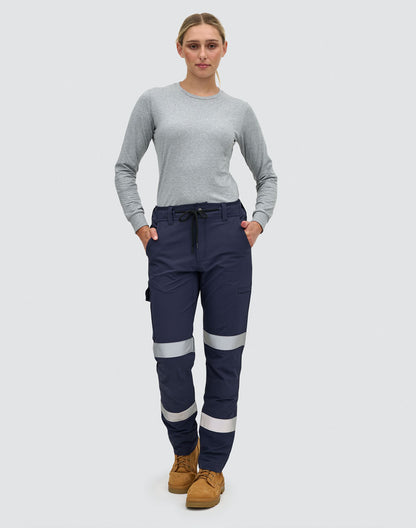 Winning Spirit Unisex DWR Water Repellent Flexi Work Pants With Tapes (WP30HV)