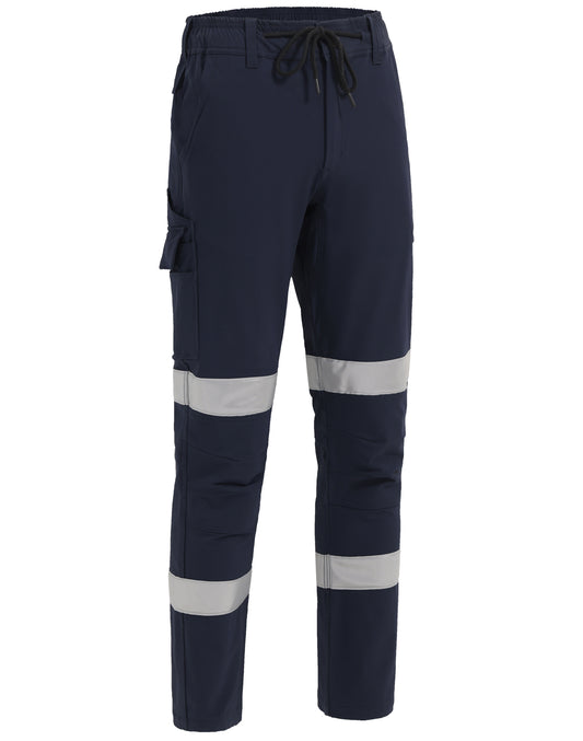 Winning Spirit Unisex DWR Water Repellent Flexi Work Pants With Tapes (WP30HV)