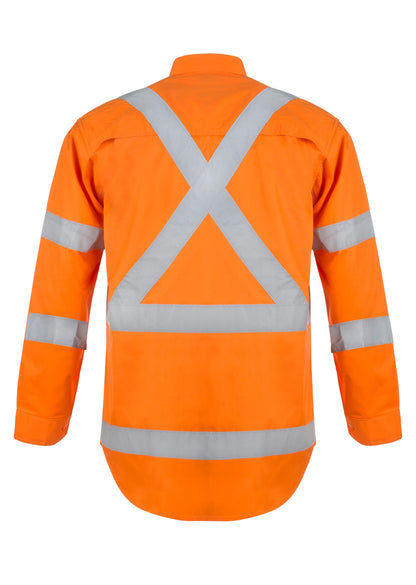 Workcraft Hivis X-pattern Shirt-ls (WS3222)