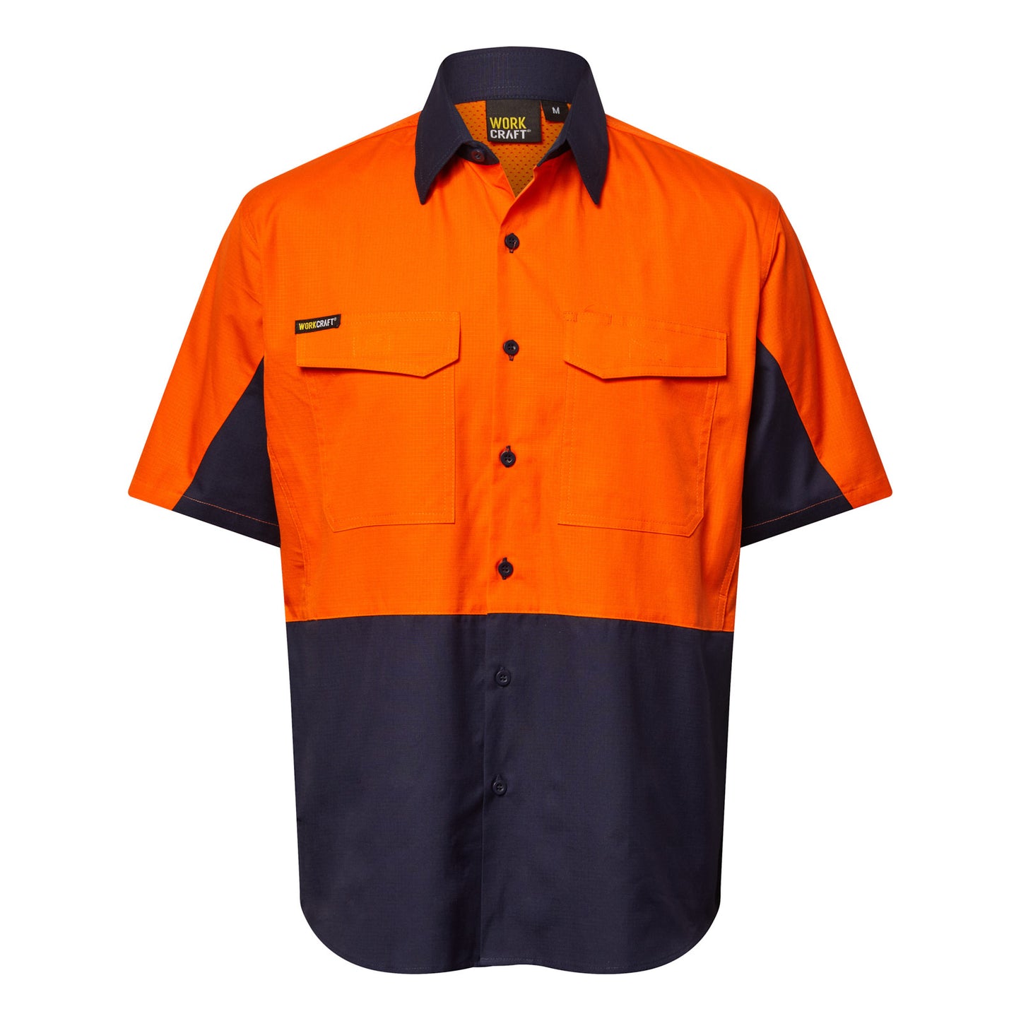 Workcraft Hivis Vented Ripstop Shirt-ss (WS6067)