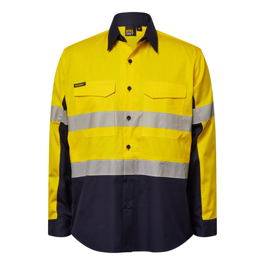 Workcraft Hivis Ripstop Shirt Tape-ls (WS6068)