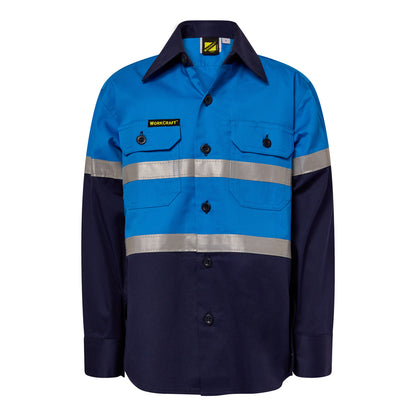 Workcraft Kids Two Tone Shirt - Taped (WSK129)