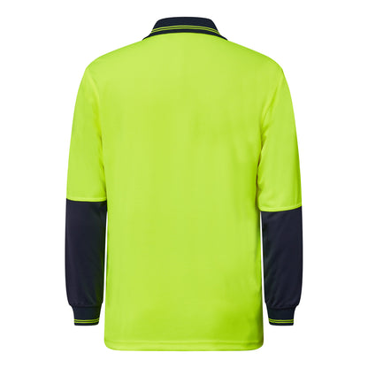 Workcraft Hivis Two Tone Polo Pocket- Ls (WSP202)