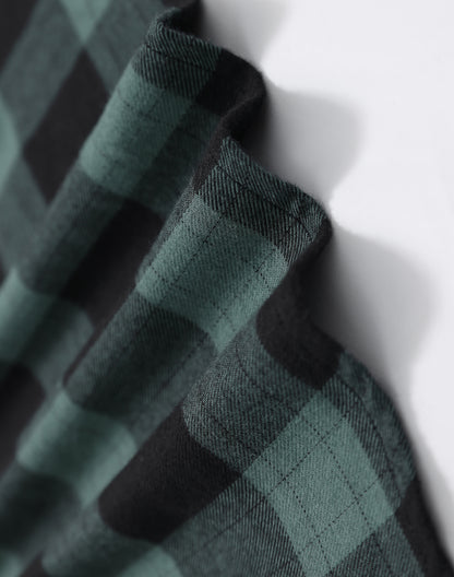 Winning Spirit Unisex Classic Flannel Plaid LS Shirt (WT11)