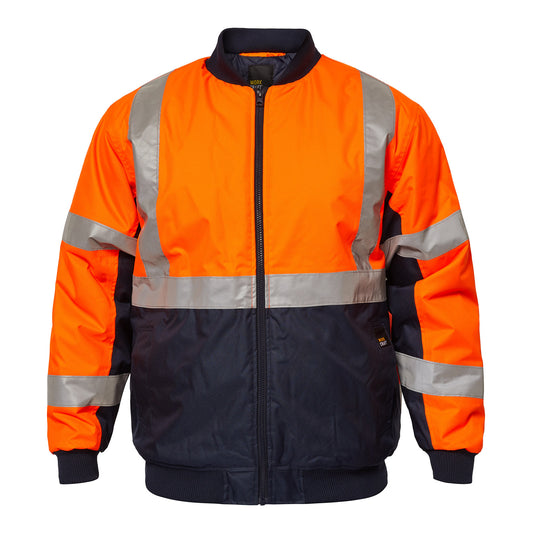 Workcraft Hivis Bomber Jacket X-tape (WW9010)