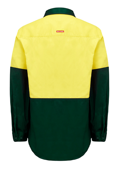 Hard Yakka Core Hi-Vis Long Sleeve Heavyweight Cotton Drill Shirt (Y04605)