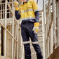 Syzmik Mens Orange Flame Taped Cargo Pant (ZP521S)