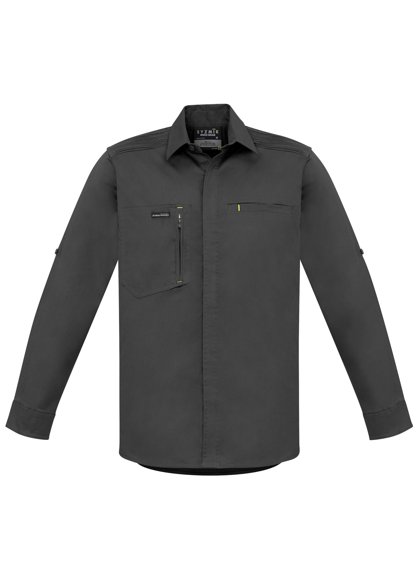Syzmik Mens Streetworx L/S Stretch Shirt (ZW350)-Clearance