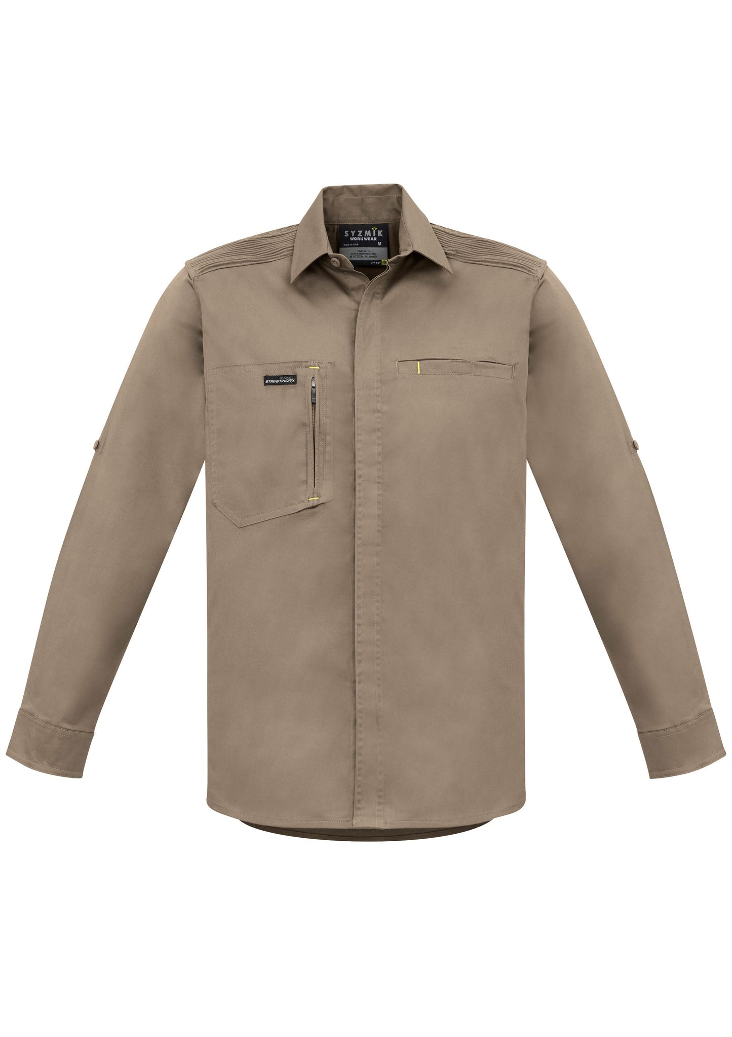 Syzmik Mens Streetworx L/S Stretch Shirt (ZW350)-Clearance
