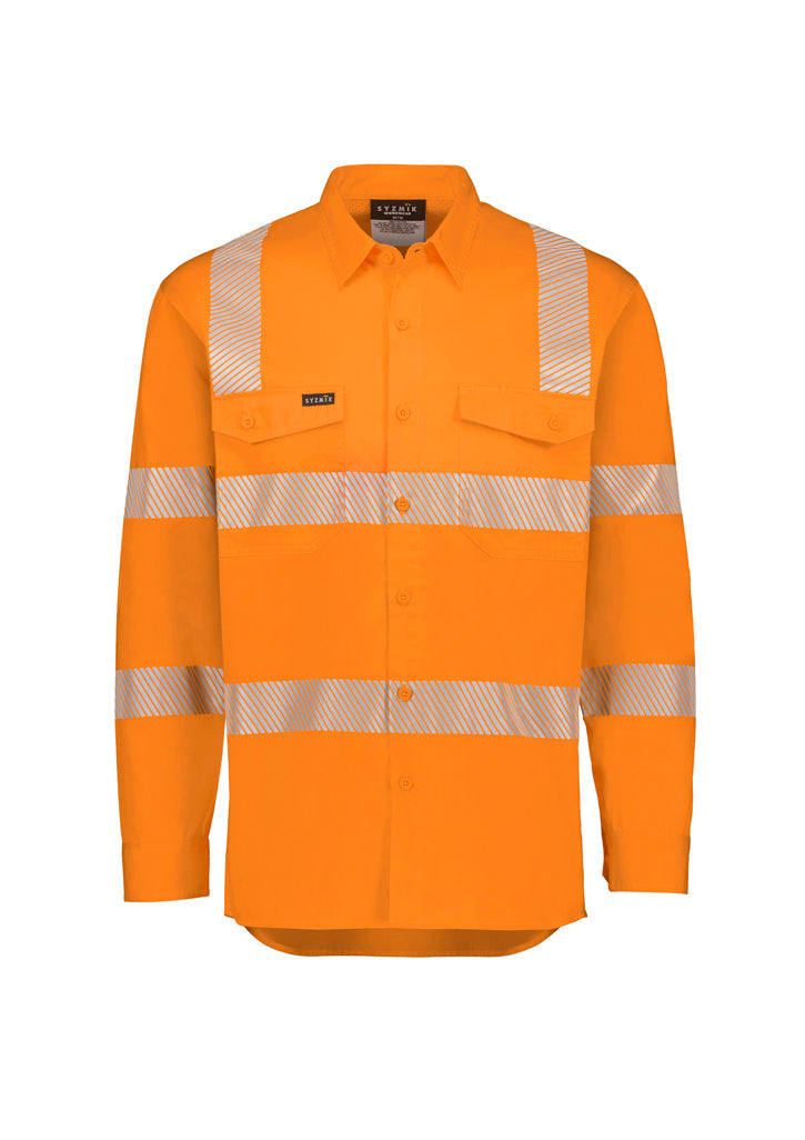 Syzmik Mens VIC Rail Shirt - Segmented Tape-(ZW682)