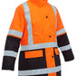 Bisley Women's Taped Hi Vis 5 In 1 Rain Jacket (BKL6975)