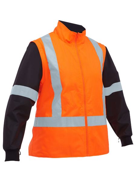 Bisley Women's Taped Hi Vis 5 In 1 Rain Jacket (BKL6975)