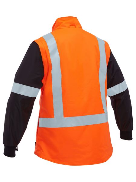 Bisley Women's Taped Hi Vis 5 In 1 Rain Jacket (BKL6975)