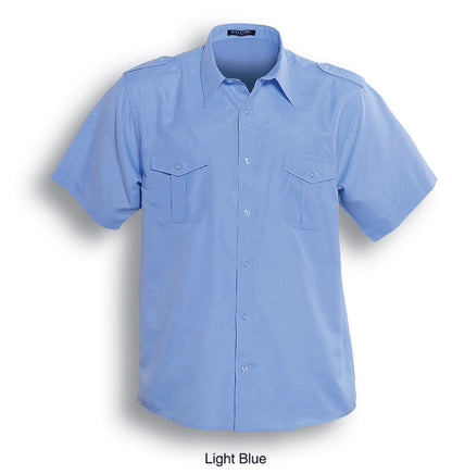 Bocini Unisex Adults Service Shirt S/S-(BS193)
