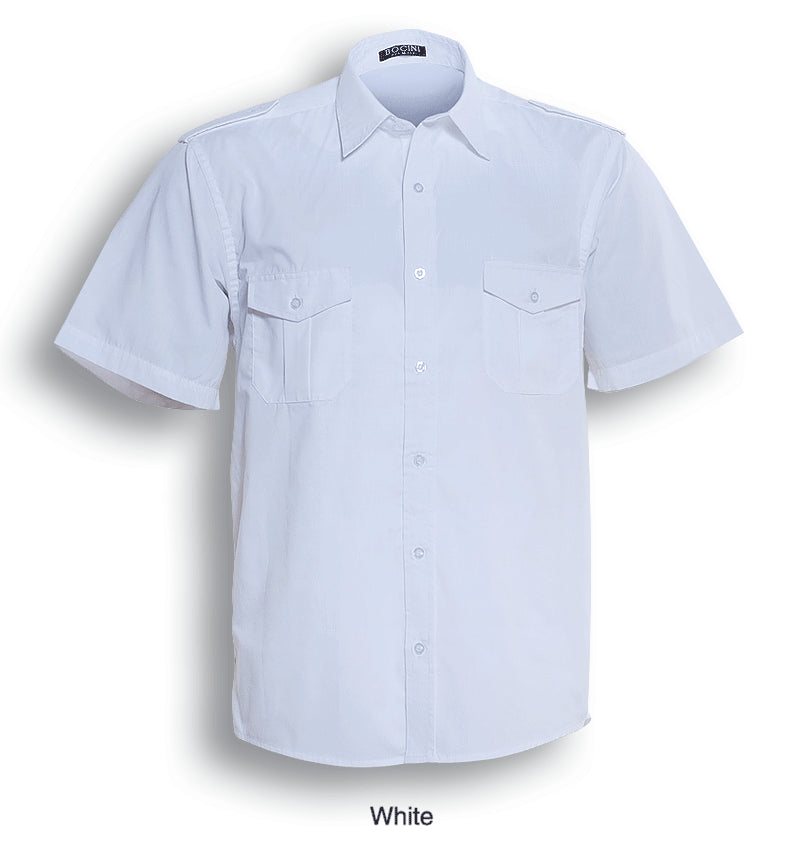 Bocini Unisex Adults Service Shirt S/S-(BS193)