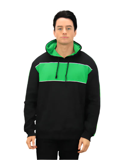 Be Seen Adults Three Toned Hoodie With Contrast (BSHD11)