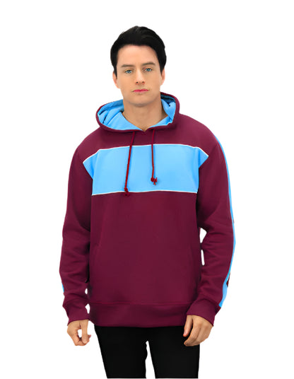Be Seen Adults Three Toned Hoodie With Contrast (BSHD11)