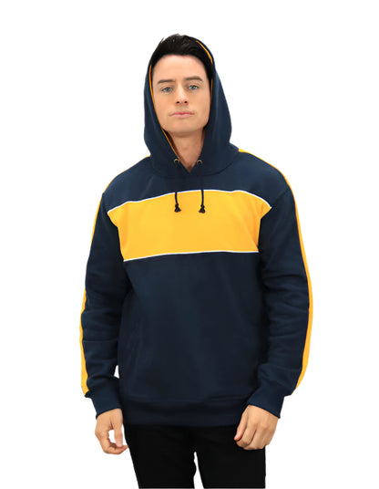 Be Seen Adults Three Toned Hoodie With Contrast (BSHD11)