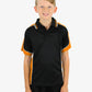 Be Seen Kids Polo Shirt With Striped Collar 1st( 7 Black Color ) (BSP16K)