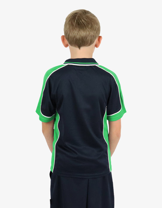 Be Seen Kids Polo Shirt With Striped Collar (BSP16K)