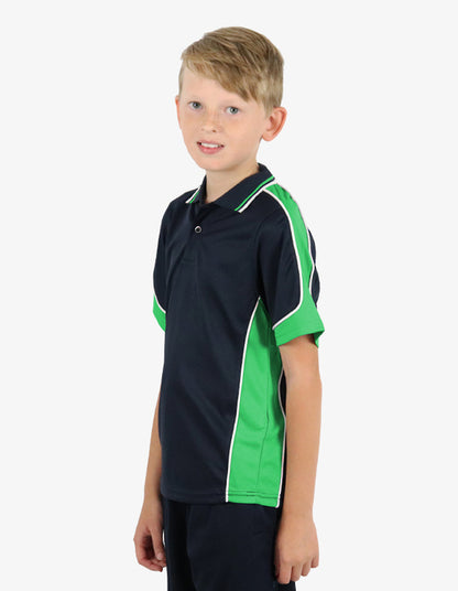 Be Seen Kids Polo Shirt With Striped Collar 3rd( 7 Navy Color ) (BSP16K)