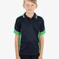 Be Seen Kids Polo Shirt With Striped Collar 3rd( 7 Navy Color ) (BSP16K)