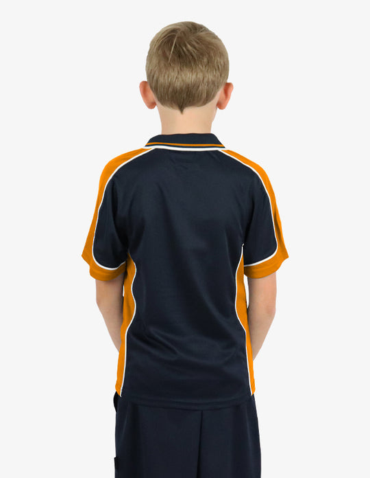Be Seen Kids Polo Shirt With Striped Collar (BSP16K)