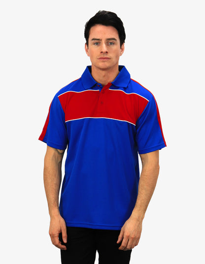 Be Seen Men's Polo With Contrast Shoulder (BSP2012)
