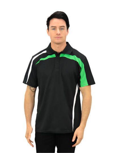 Be Seen Adults Polo Shirt With Contrast Side And Shoulder Panel (BSP2014)