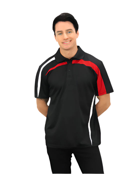 Be Seen Adults Polo Shirt With Contrast Side And Shoulder Panel (BSP2014)