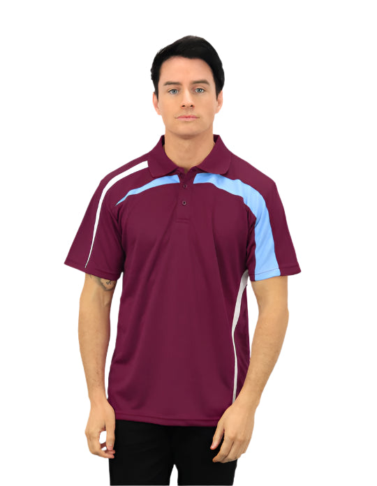 Be Seen Adults Polo Shirt With Contrast Side And Shoulder Panel (BSP2014)