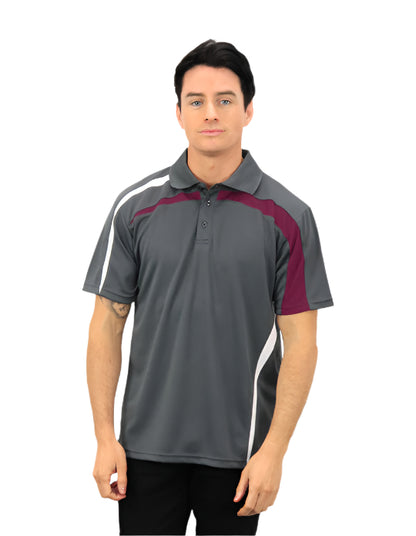 Be Seen Adults Polo Shirt With Contrast Side And Shoulder Panel (BSP2014)