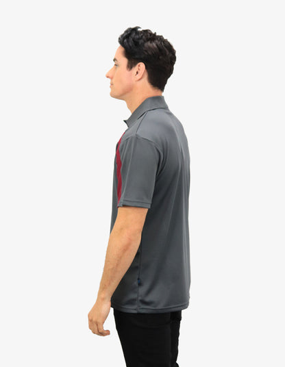 Be Seen Adults Polo Shirt With Contrast Side And Shoulder Panel (BSP2014)