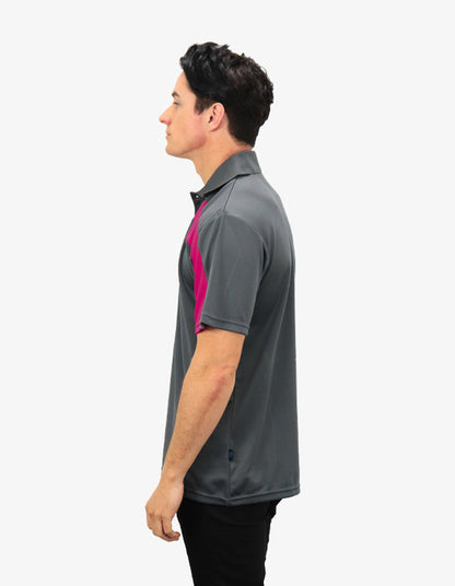 Be Seen Adults Polo Shirt With Contrast Side And Shoulder Panel (BSP2014)