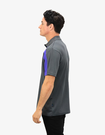 Be Seen Adults Polo Shirt With Contrast Side And Shoulder Panel (BSP2014)
