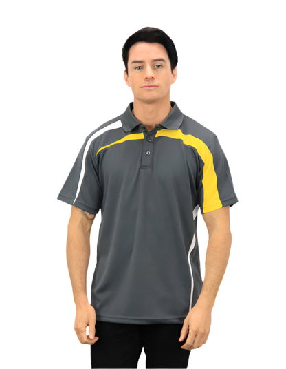 Be Seen Adults Polo Shirt With Contrast Side And Shoulder Panel (BSP2014)