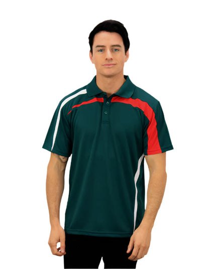 Be Seen Adults Polo Shirt With Contrast Side And Shoulder Panel (BSP2014)