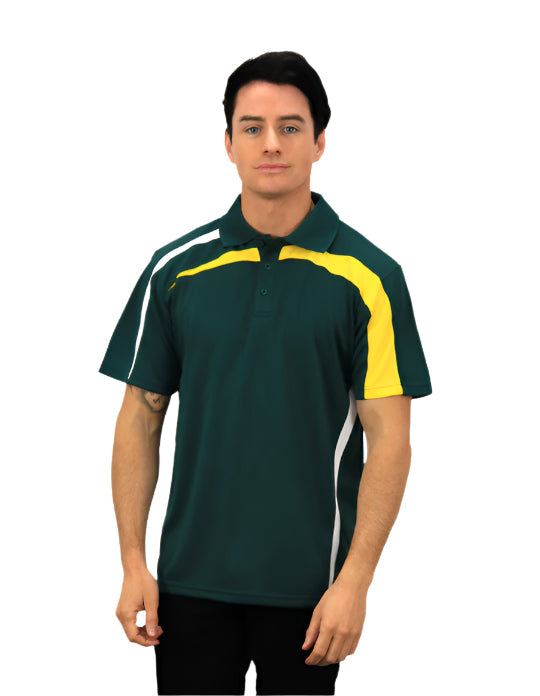 Be Seen Adults Polo Shirt With Contrast Side And Shoulder Panel (BSP2014)