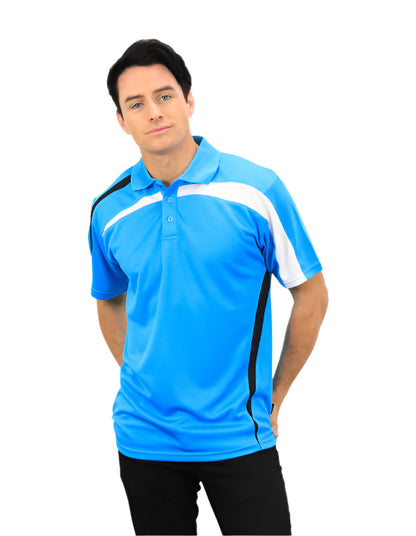 Be Seen Adults Polo Shirt With Contrast Side And Shoulder Panel (BSP2014)