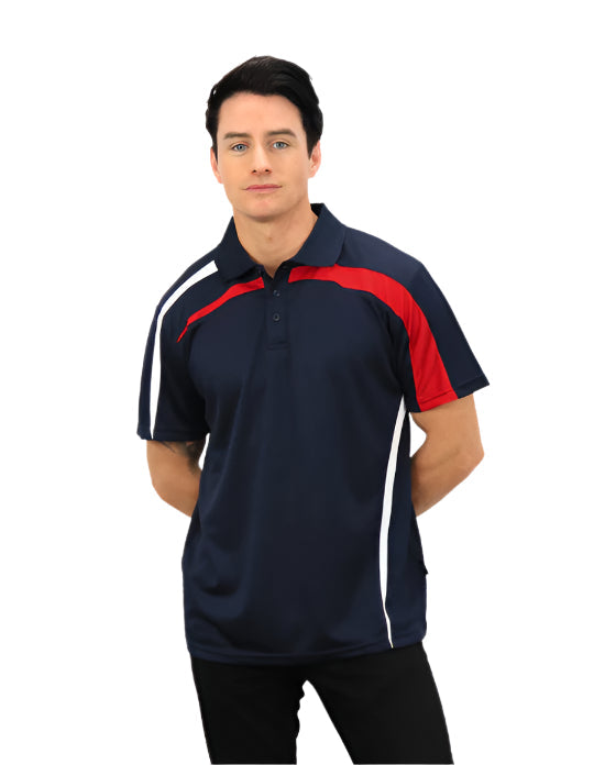 Be Seen Adults Polo Shirt With Contrast Side And Shoulder Panel (BSP2014)