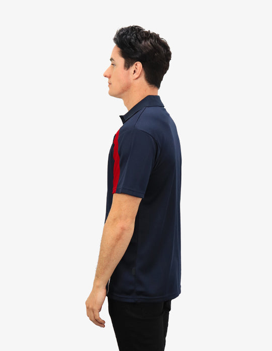 Be Seen Adults Polo Shirt With Contrast Side And Shoulder Panel (BSP2014)