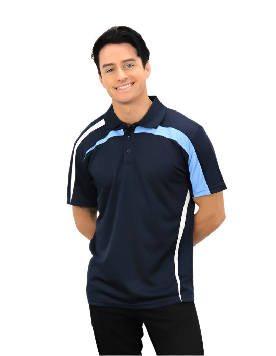 Be Seen Adults Polo Shirt With Contrast Side And Shoulder Panel (BSP2014)