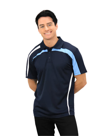 Be Seen Adults Polo Shirt With Contrast Side And Shoulder Panel (BSP2014)